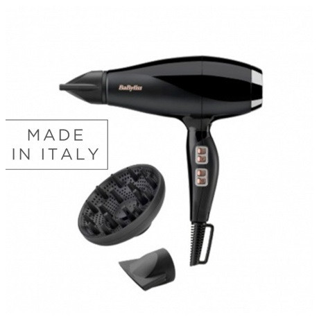 Babyliss 6716DE Air Power Pro hajszárító, 2300Watt, 122km/h, 2sebesség, 3hőfok, hideg levegő, ionos, diffúzor