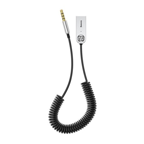 Baseus CABA01-01 USB Bluetooth 5.0 audio adapter kábel 3,5 mm jack, Aux, fekete