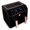 Berlinger Haus BH/9659 Black Rose Collection forrólevegős sütő, dupla kosaras, 4 + 4lliter, 2000Watt, 60 -200°C, 10 program