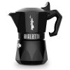 Bialetti 9071 2 Személyes Kotyogós Kávéfőző, Brikka Noir Exclusive