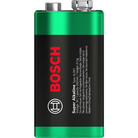 Bosch 6LR61SA1B/00 elem, Super Alkaline, 9V, 1bliszter