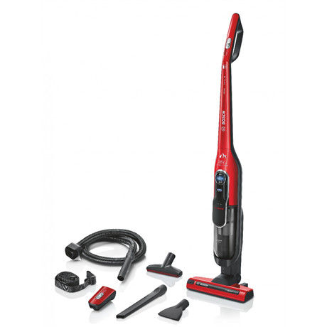 Bosch BCH86PET1 Athlet ProAnimal akkumulátoros álló porszívó, 25.2V, 81dB, piros