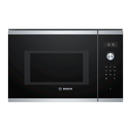 Bosch BFL554MS0 beépíthető mikrohullámú sütő, 900 W, 25 liter, acél szín