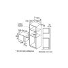 Bosch BFL554MS0 beépíthető mikrohullámú sütő, 900 W, 25 liter, acél szín