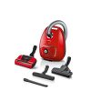 Bosch BGLS4PET2 Zoo'o ProAnimal porzsákos porszívó, 600Watt, 4liter, HEPA filter, 75dB, piros