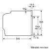 Bosch HBG7321B1 Serie 8 beépíthető sütő, 71liter, 30 -300°C, hidrolitikus és pirolitikus tisztítás, 11program