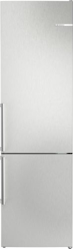 Bosch KGN39VLCT Serie 4 alulfagyasztós hűtőszekrény, 260 /103 liter, NoFrost, Multi-Airflow, 35dB, inox