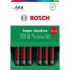 Bosch LR03SA6B/00 elem, Super Alkaline, AAA, mikro ceruza, 6 Darab