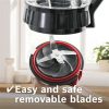 Bosch MMB6177S Serie 4 VitaPower turmixgép, 1200Watt, 1.5literes üveg kehely, 2 sebesség, ToGo kulacs, ezüst -fekete