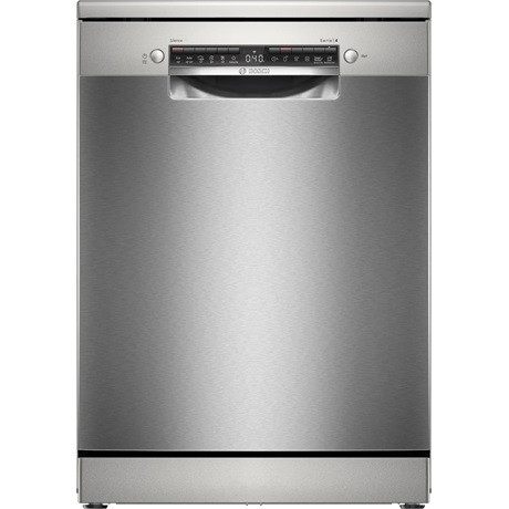 Bosch SMS4HVI00E Serie 4 Szabadonálló mosogatógép, 60cm, 14 teríték, 6 program, ezüst