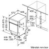 Bosch SPI6EMS17E Serie 6 félig beépíthető mosogatógép 10teríték, 8program, 0.593kWh, 44dB, inox