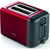 Bosch TAT3P424 2 szeletes kenyérpirító, 970W, zsemlemelegítő, Kiolvasztás funkció, morzsatálca, piros