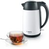 Bosch TWK3P421 DesignLine vízforraló, 1.7liter, 2400Watt, fehér -fekete