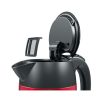 Bosch TWK3P424 DesignLine vízforraló, 1.7liter, 2400Watt, piros -fekete