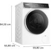 Bosch WGB244A2BY Serie 8 elöltöltős mosógép, 9kg, 1400rpm, gőz funkció, 71dB, fehér