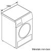 Bosch WQG14500BY elöltöltős hőszivattyús szárítógép, 9 kg, A++, 64dB, fehér