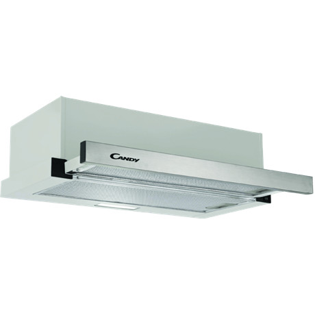 Candy CBT6130/3X beépíthető páraelszívó,teleszkópos, 60cm, 157,8m3/óra, 64dB, ezüst