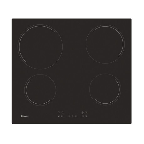 Candy CH64CCB/4U2 beépíthető főzőlap, kerámia, 60 cm, 6.5kw, 4 zóna, fekete