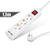 Delight 20221U Elosztó 3-as, 1,5 M, 2 X Usb-vel, Kapcsolós