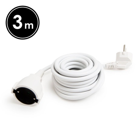 Delight 20500WH Lengő Hosszabbító Fehér - 3 X 1,5 Mm2 - 3 M