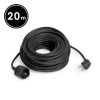 Delight 20502BK Lengő Hosszabbító Fekete - 3 X 1,5 Mm2 - 20 M