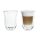 Delonghi DLSC312 Latte macchiato pohár, üveg, 220ml, duplafalú, átlátszó (2db/csomag)
