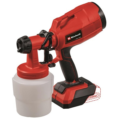 Einhell 4260025 TC-SY 18/60 Li-SOLO akkumulátoros festékszóró, 650ml/min, 800ml-es tartály (akku és töltő nélkül)