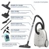 Electrolux EB61H6SW Hygienic 600 porzsákos porszívó, 850Watt, 20.3kPa, 3,5 liter, 73dB, fehér
