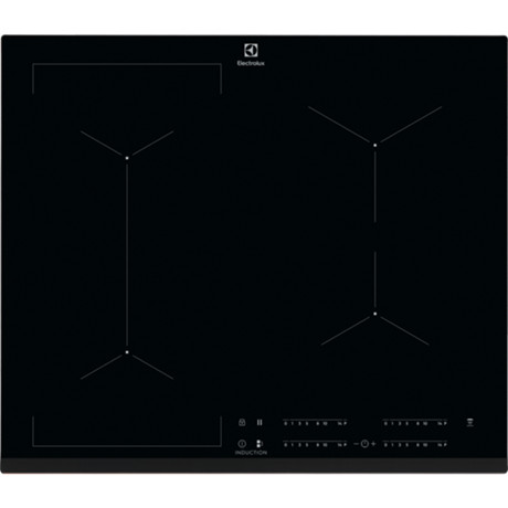Electrolux EIV634 Bridge 600 beépíthető főzőlap, indukciós, 4 zóna, 7.35kW, Booster funkció, fekete