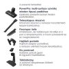 Electrolux ES52CB21DB Clean 500 akkumulátoros, porzsák nélküli álló porszívó, 21,6V akku, 2000mAh, 79dB, kék