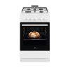 Electrolux LKG500013W szabadonálló gáztűzhely, 4 zónás főzőlap, 59 liter sütő, szikragyújtás, fehér