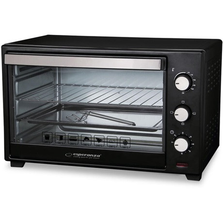 Esperanza EKO008 Prosciutto minisütő, 1600 W, 20 liter, fekete