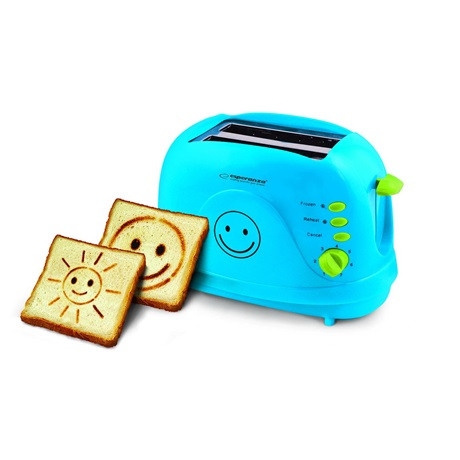 Esperanza EKT003B Smiley kenyérpirító, 750W, kék