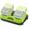 Fieldmann FDUZ79110 dupla akkumulátor töltő, Fast Power 20V, 140Watt, 2.4A (FDUZ 79020 /FDUZ 79040 kompatibilis)