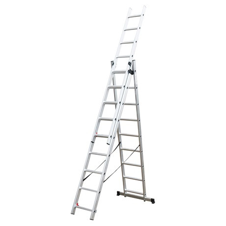 Fieldmann FZZ 4309 létra, alu, 9 fok, 3 állás