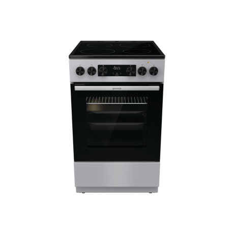 Gorenje GEC5C41SG kerámialapos tűzhely, 50cm, 70literes sütő, légkeverés, grill, 8.6kW, 300°C, inox