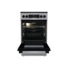 Gorenje GEC5C41SG kerámialapos tűzhely, 50cm, 70literes sütő, légkeverés, grill, 8.6kW, 300°C, inox
