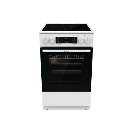 Gorenje GEC5C42WG kerámialapos tűzhely, 50cm, 70literes sütő, 8,6kW, fehér