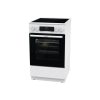 Gorenje GEC5C42WG kerámialapos tűzhely, 50cm, 70literes sütő, 8,6kW, fehér