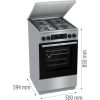 Gorenje GKS5C71XF Kombinált Tűzhely