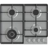 Gorenje GW641EX beépíthető gáz főzőlap, nagy teljesítményű wok égőfej, egykezes gyújtás, inox