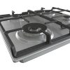 Gorenje GW641EX beépíthető gáz főzőlap, nagy teljesítményű wok égőfej, egykezes gyújtás, inox