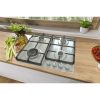 Gorenje GW641EX beépíthető gáz főzőlap, nagy teljesítményű wok égőfej, egykezes gyújtás, inox