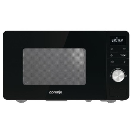 Gorenje MO20A3B mikrohullámú sütő, 20liter, 800Watt, elektronikus vezérlés, 5fokozat, fekete