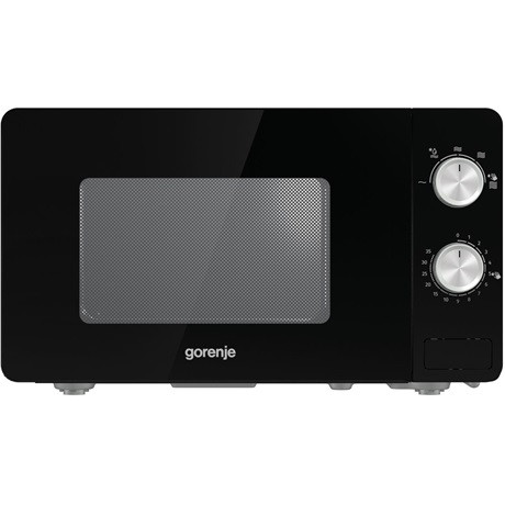 Gorenje MO20E1B mikrohullámú sütő, mechanikus, 800 W, 20 liter, fekete
