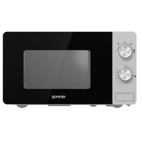 Gorenje MO20E1S mikrohullámú sütő, mechanikus, 800 W, 20 liter, ezüst