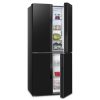 Gorenje NRM818EMB Side-by-side hűtőszekrény, 278/149liter, NoFrost, fekete