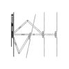 Hama 00118060 Fali Konzol,5cs,full Motion,ultra Slim,400x400,65"-ig