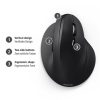 Hama 00182698 Optikai Egér "vertical Ergonomic Emc-500" Fekete