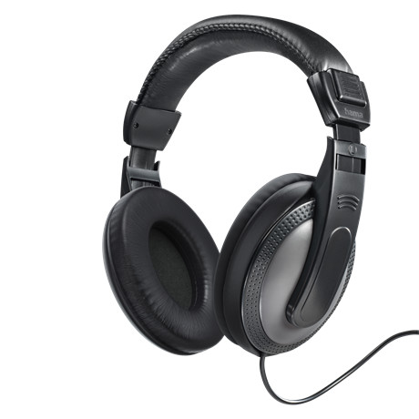 Hama "Shell TV" vezetékes TV fejhallgató, zárt, 40mm-es hangszóró, 20Hz -20kHz, hangerőszabályzó, 6 méteres kábel (00184144)